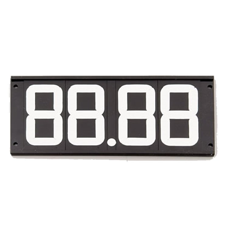 6100-0004 Fip-A-Dial Dial Board [4 Digit, White Numbers]