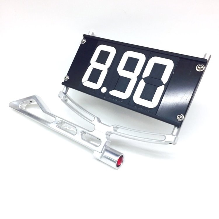 6111-001R-ORG Dial Board Bracket [With Tail Light & Flip-A-Dial, Raw, Orange Lite]