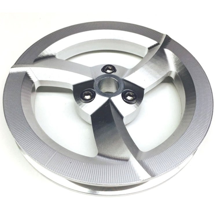 5" 3-Blade V-Belt Vacuum Pump Pulley Billet Aluminum