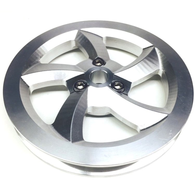5" 5-Blade V-Belt Vacuum Pump Pulley Billet Aluminum