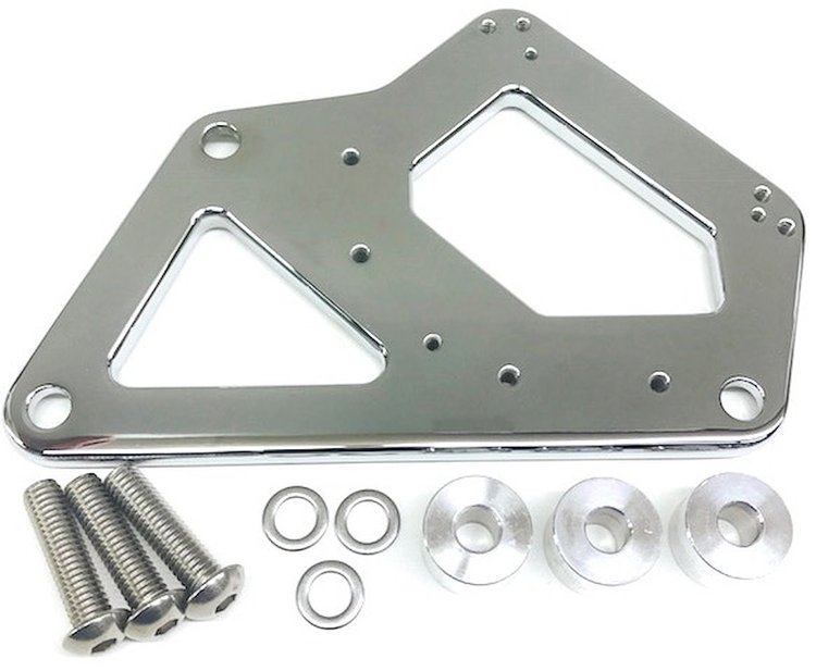 Cylinder Head Coil Mount Bracket Big Block Chevy Chrome