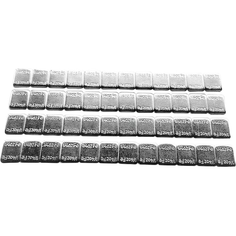 Silver Stick On Wheel Weights 1/4 oz. per Tab