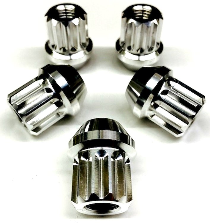 Billet Aluminum Tapered 12-Point Lug Nuts