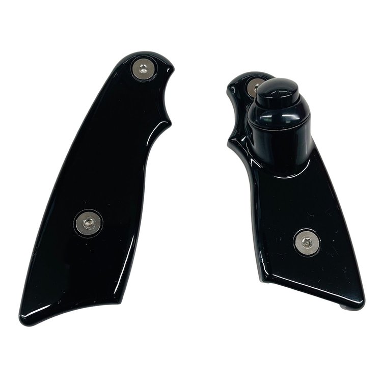 8000-03GB-BLK Titan Ultra PG2 Shifter Line Lock Grips [With Button, Semi-Gloss Black, Black Button]