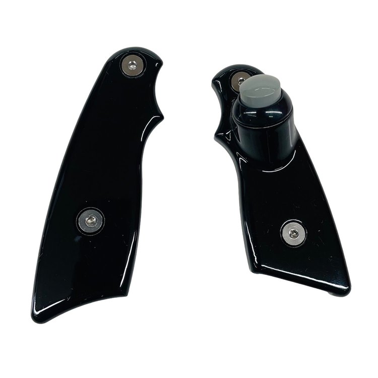 8000-03GB-GRY Titan Ultra PG2 Shifter Line Lock Grips [With Button, Semi-Gloss Black, Grey Button]