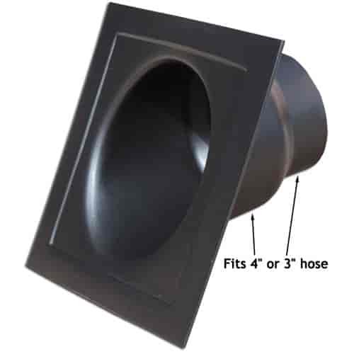 Single Brake Duct Kit One 3" or 4" Round Brake Cooling Hose Opening