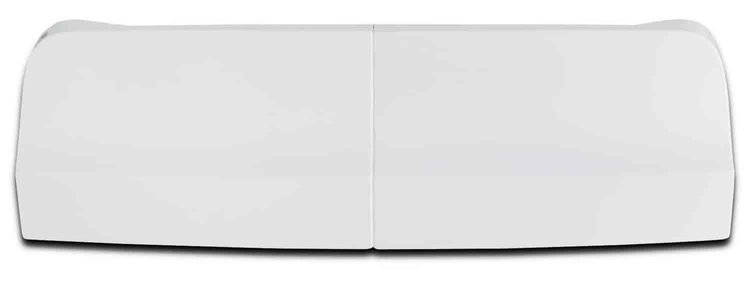 High-Impact Molded Plastic Rear Bumper Cover - White