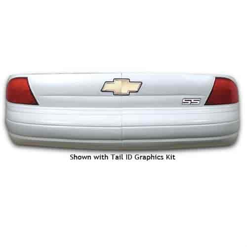 High-Impact Molded Plastic Street Stock Monte Carlo Rear Bumper Cover - Black