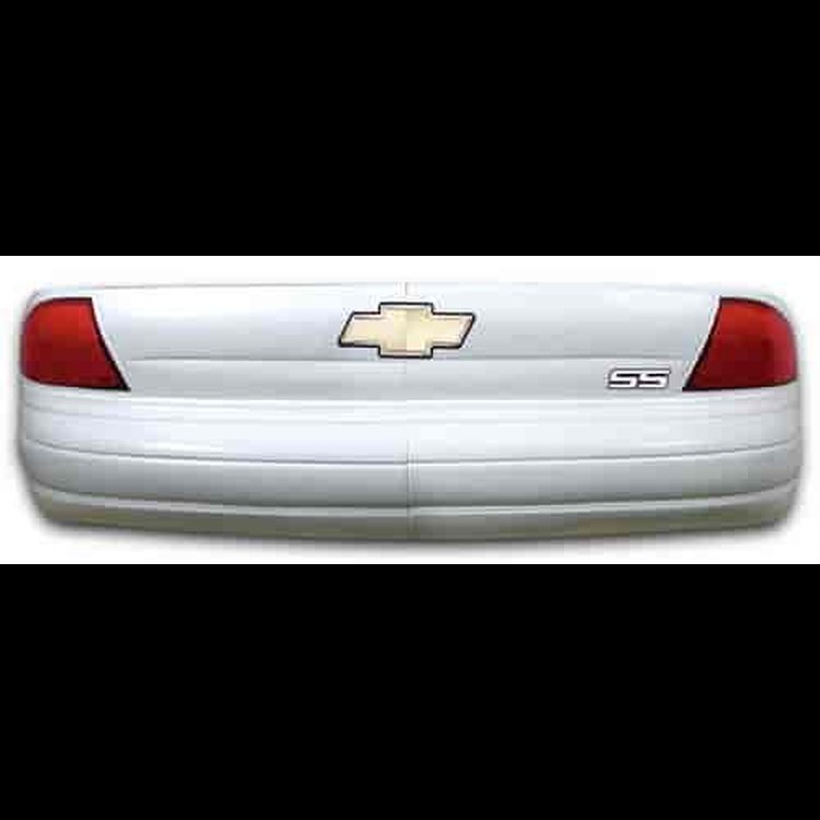 High-Impact Molded Plastic Street Stock Monte Carlo Rear Bumper Cover - White
