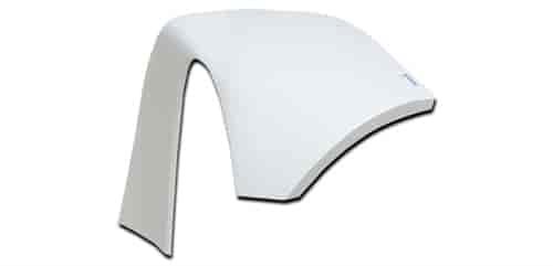 Gen 1 ABC 8 in. Left Front Fender Plastic - White