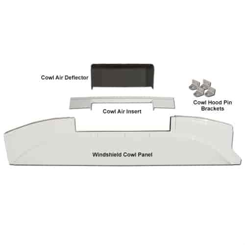 COWL PANEL SET KIT BLACK