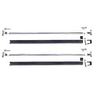 Adjustable Front Bumper Mounting Kit 1 1/2" Square x 3" Long, .065" Thick