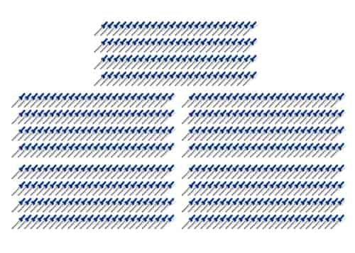 Small Head Rivets 3/16" Blue 500pc