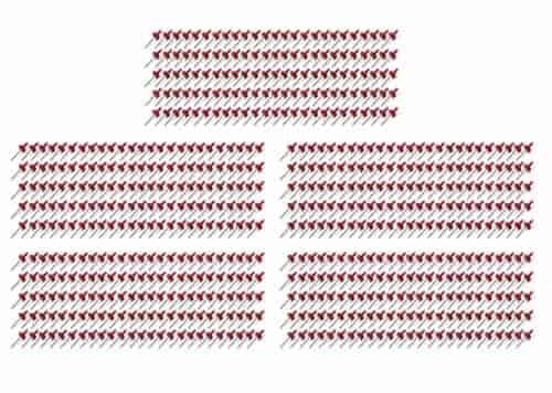 Large Head Rivets 3/16" Red 500pc