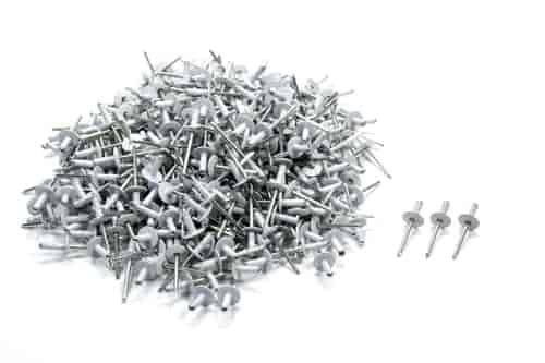 Large Head Rivets 3/16" White 500pc