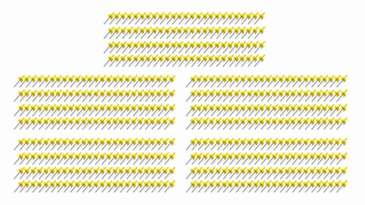 Large Head Rivets 3/16" Yellow 500pc