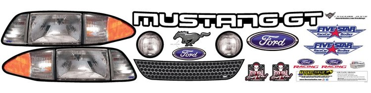 Nose ID Graphics Kit Ford Mustang Mini Stock