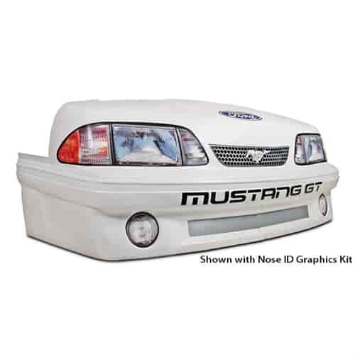 Mini Stock Molded Plastic Nose 1993 Mustang White