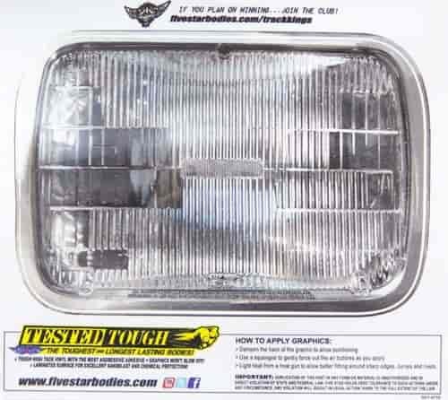 HEADLIGHT DECAL LARGE