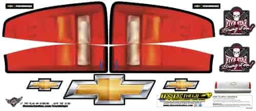 Tail ID Graphics Kit 2002 Chevy C1500 Short Track Truck
