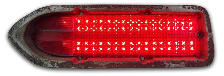 2-Panel Sequential LED Taillight Kit for 1970 Plymouth Road Runner [Red LED]