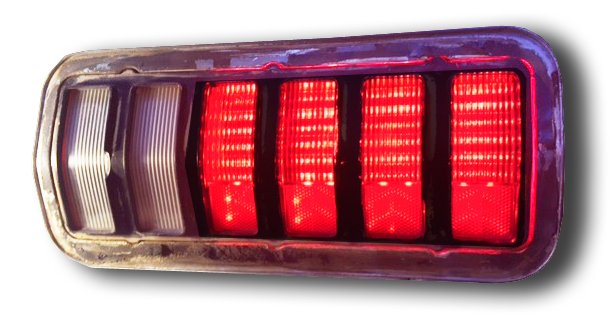 2-Panel Sequential LED Taillight Kit for 1971-1972 Dodge Demon [Red LED]