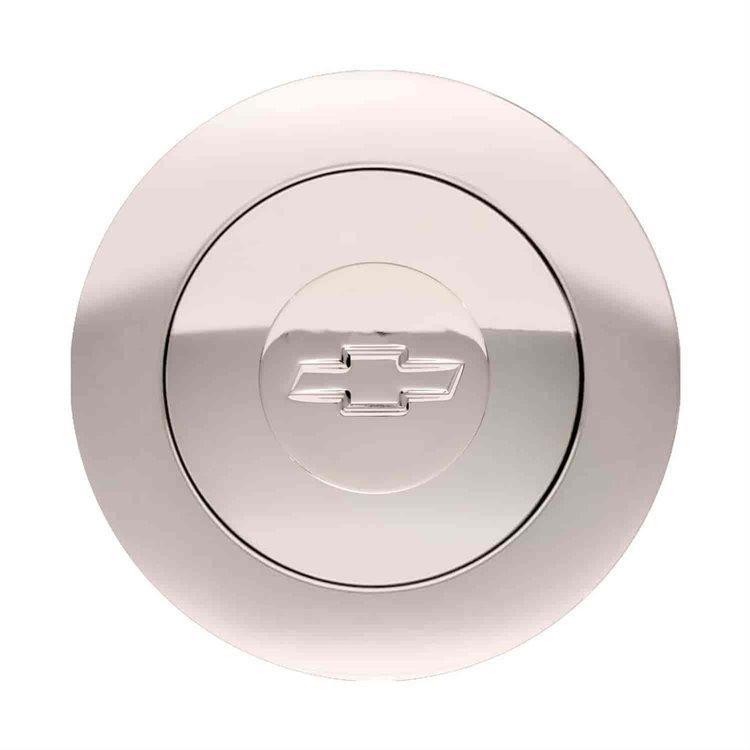 Chevy Bow-Tie Large Diameter Covers Bolt Pattern Horn Button Billet Engraved