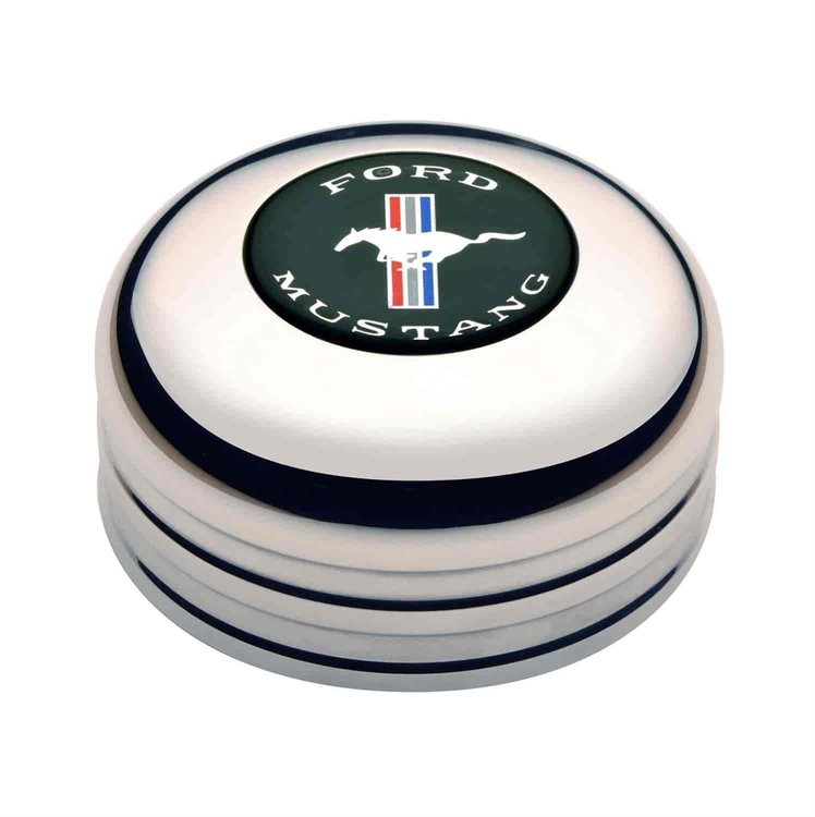 Mustang Lo Profile Horn Button Billet w/Spacer & Color Emblem