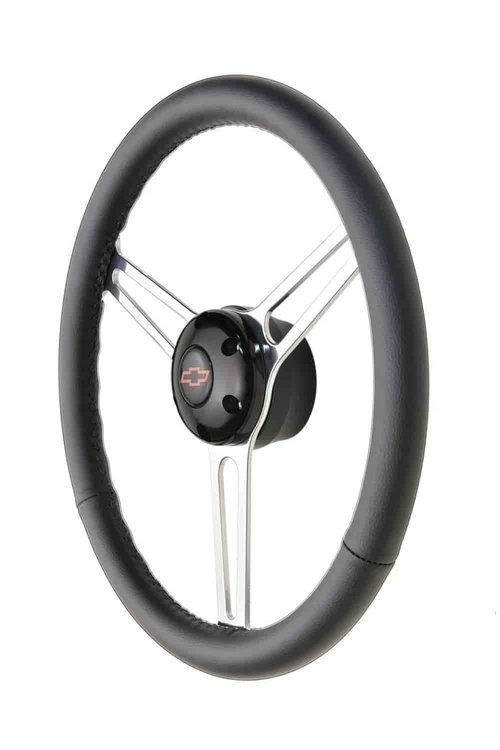 GT3 Retro Gasser Leather Grip Steering Wheel