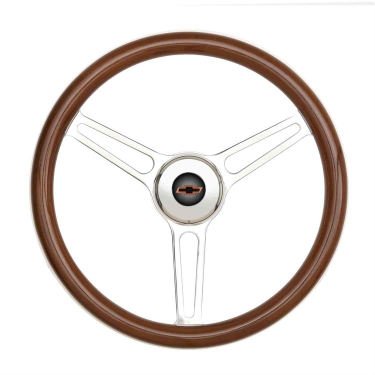 GT3 Retro Gasser Wood Grip Steering Wheel