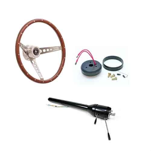 GT Retro Steering Wheel and Column Kit