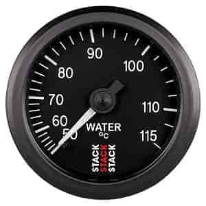 Water Temp Mechanical 52mm Blk 50-115 C 3/8-in BSPT