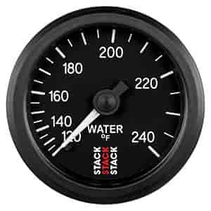 Water Temp Gauge Black Dial Face