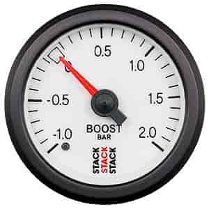 Boost Press Mechanical 52mm Wht -1 to +2 Bar Universal T-Fitting