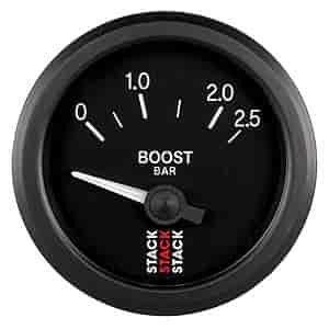 Boost Press Electric 52mm Blk 0-2.5 Bar 1/8-in NPTF