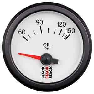 Oil Temp Electric 52mm Wht 60-150 C M10 Male