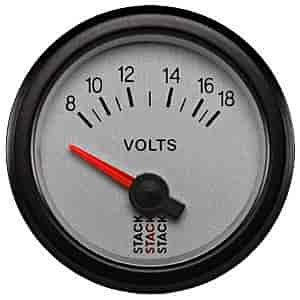 Battery Voltage Electric 52mm Slvr 8-18v