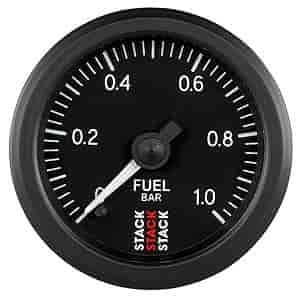 Fuel Press Pro Stepper Motor 52mm Blk 0-1 Bar M10 Male
