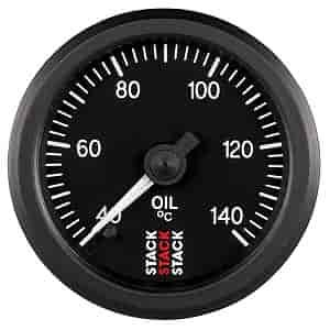 Oil Temp Pro Stepper Motor 52mm Blk 40-140 C 1/8-in NPTF Male