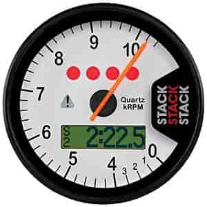Dash Tach Wht 0-4-10.5k RPM