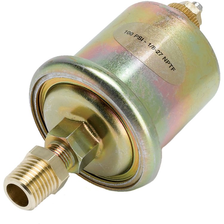 SENSOR OIL PRESSURE 100PSIG/7 BAR 1/8 NPTF M FOR 52MM ELEC. GAUGE