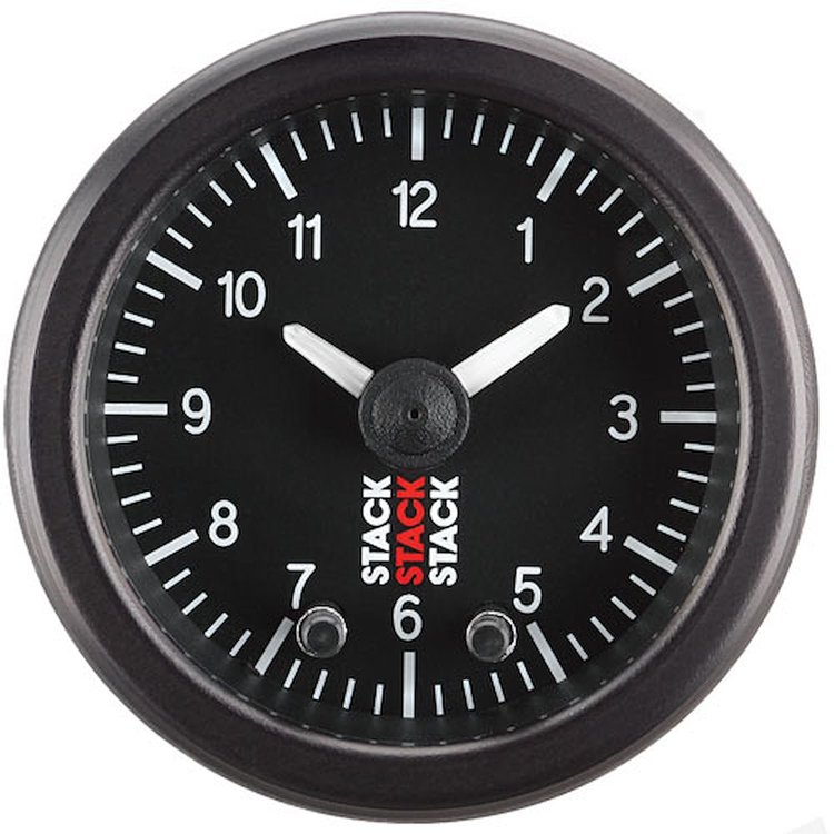 GAUGE ANALOG CLOCK BLK