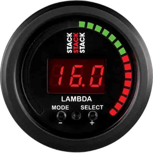 GAUGE WIDEBAND AIR-FUEL RATIO LAMBDA 52MM BLK