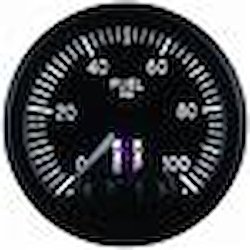 GAUGE FUEL PRESS PRO-CONTROL 52MM BLK 0-100PSI 1/8 NPTF MALE