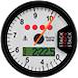 Dash Tach Street Race Wht 0-4-10.5k RPM Speed Sensor