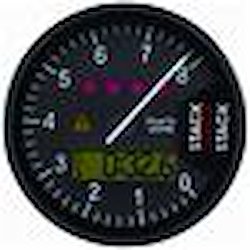 Dash Tach Street Race Blk 0-3-13k RPM Speed Sensor