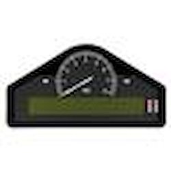 STREET-BOOST DASH BLK 0-8K RPM BAR DEG. C KM/H