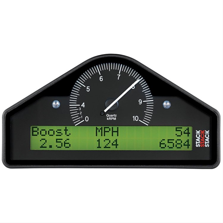 STREET-BOOST DASH BLK 0-4-10K RPM PSI DEG. F MPH