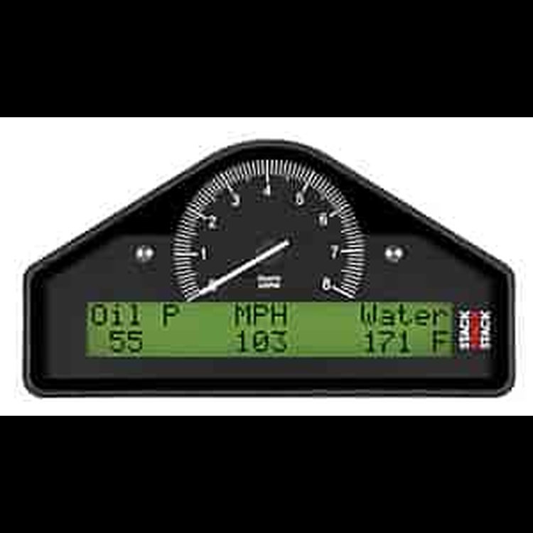 Integrated Street Dash Display 0-8,000 RPM