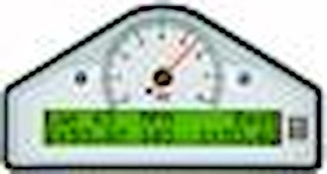 Configurable Dash Display Wht 0-3-8k RPM